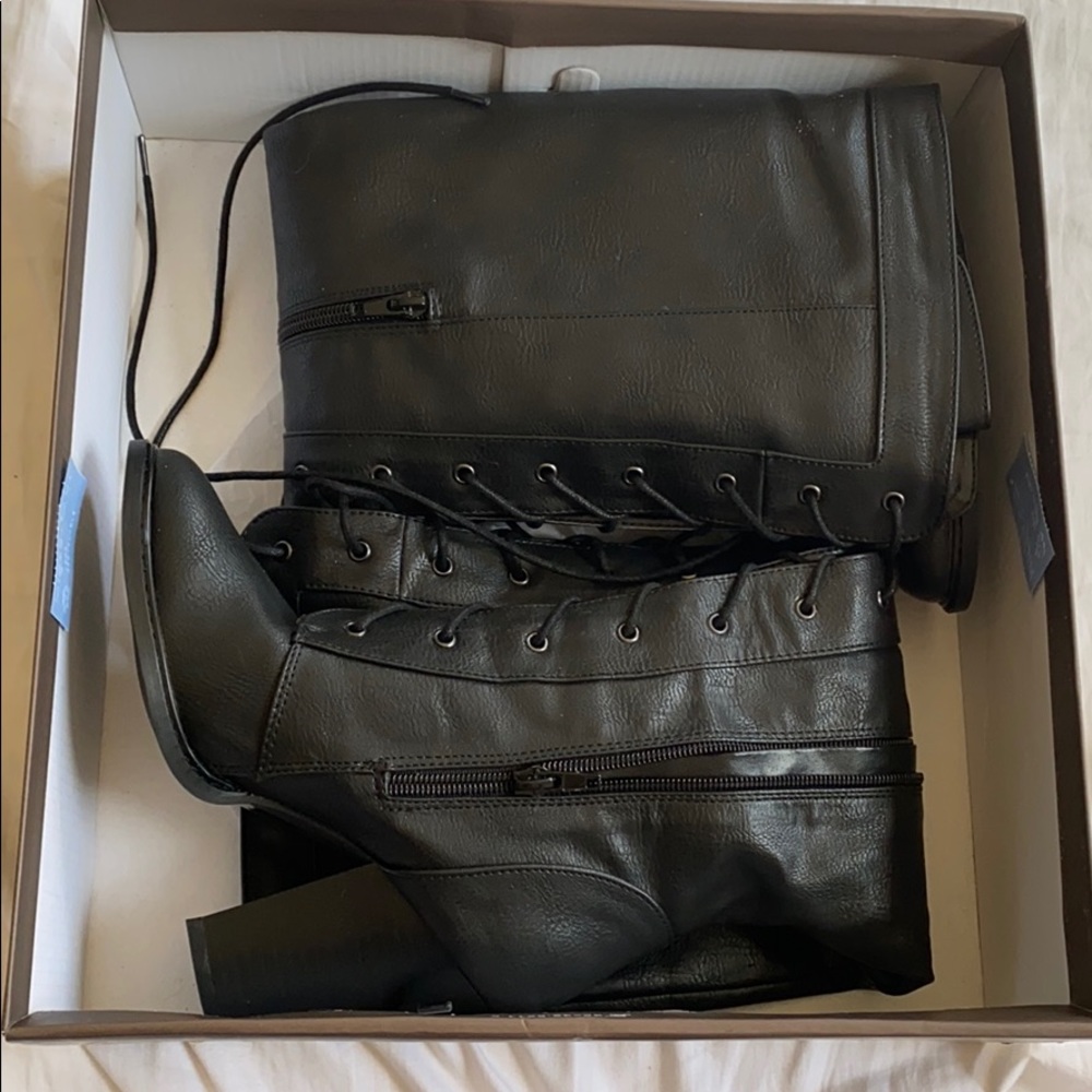 Black Leather Boots